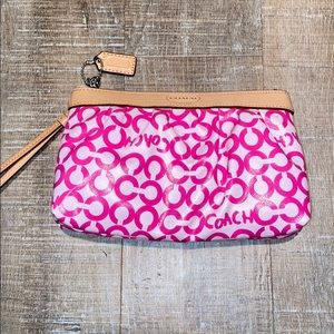 NWOT! COACH! Wristlet!!! Pink!
